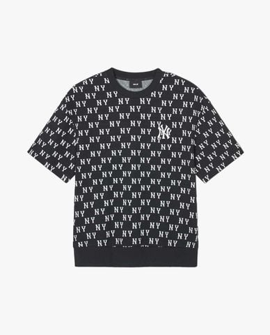  MLB - Áo thun unisex cổ tròn tay ngắn Monogram Series 