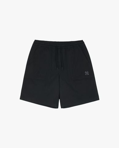  MLB - Quần short ống rộng unisex lưng thun thời trang 