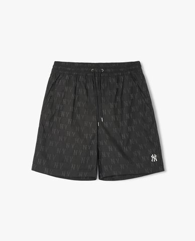 MLB - Quần short unisex ống rộng lưng thun Classic Monogram Jacquard 