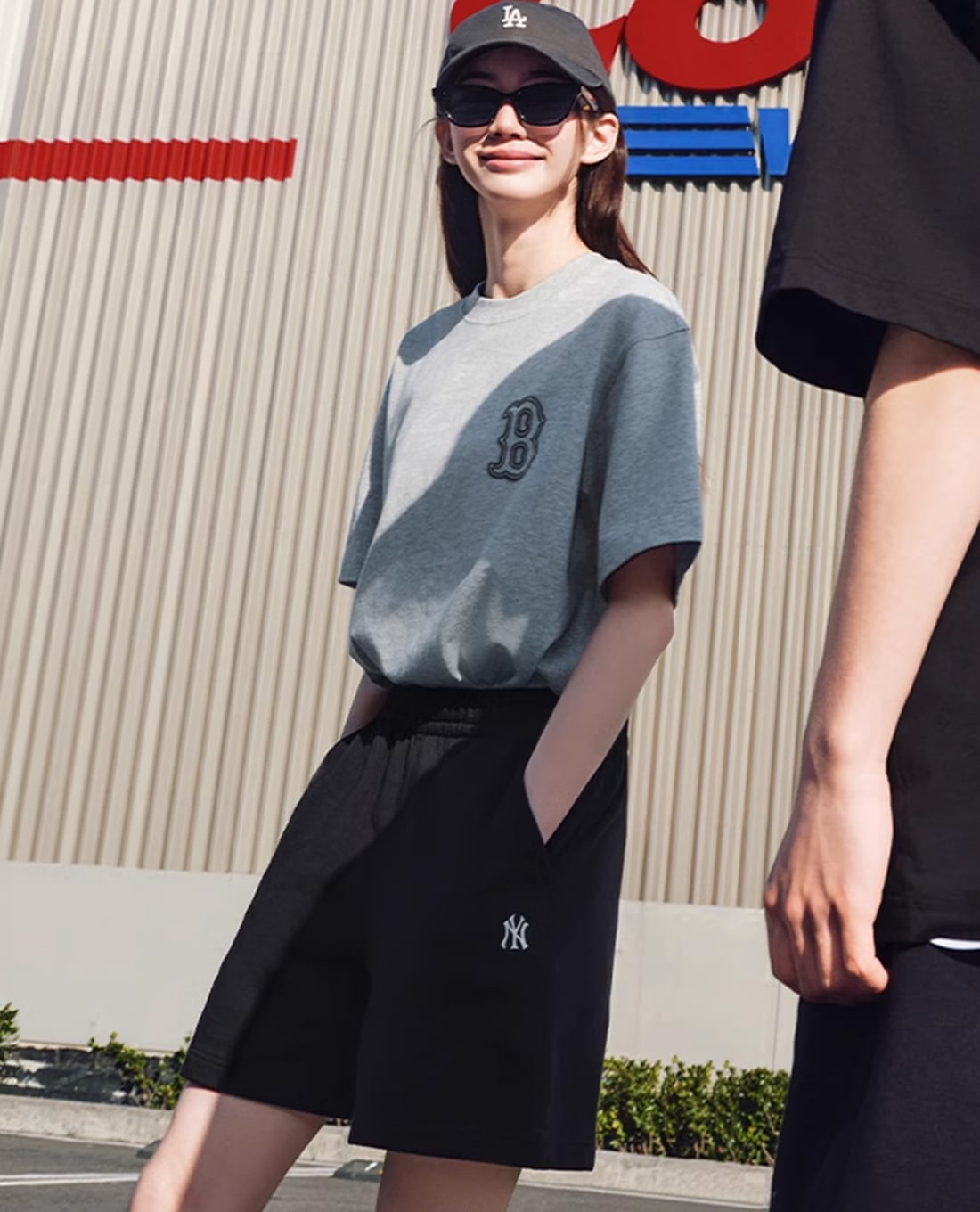 MLB - Quần short unisex ống rộng Sports