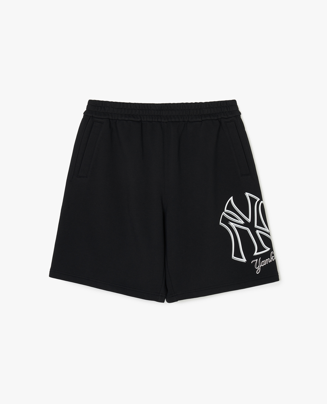 MLB - Quần shorts unisex ống rộng lưng thun Basic Megalogo