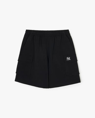  MLB - Quần short unisex ống rộng lưng thun Basic Small Logo 