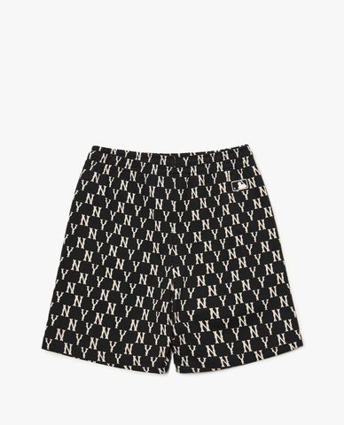  MLB - Quần shorts lưng thun Monogram Allover 