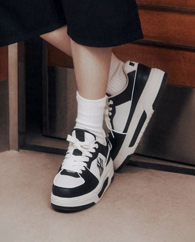  MLB - Giày sneakers unisex cổ thấp Chunky Liner SL Saffiano 