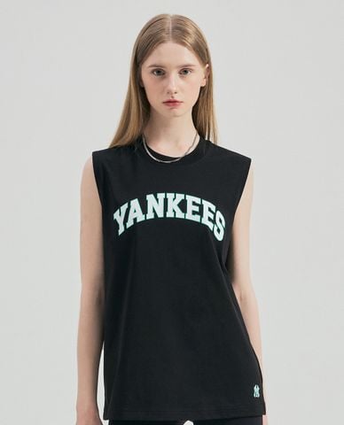  MLB - Áo ba lỗ unisex cổ tròn Varsity Cool Tech 