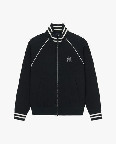  MLB - Áo khoác thể thao unisex cổ trụ tay dài Jacquard Monogram 