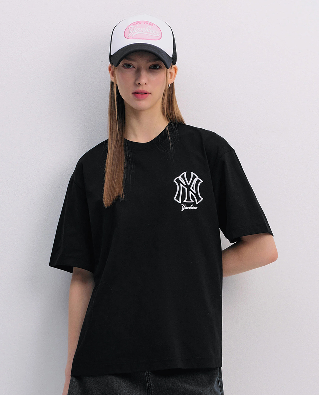 MLB - Áo thun unisex cổ tròn tay ngắn Basic Mega Logo
