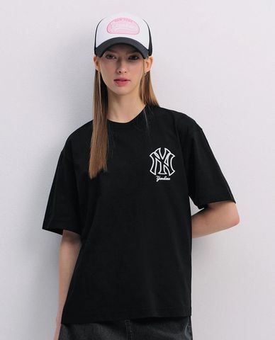  MLB - Áo thun unisex cổ tròn tay ngắn Basic Mega Logo 