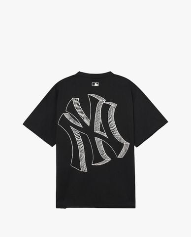  MLB - Áo thun unisex cổ tròn tay ngắn Basic Mega Logo 