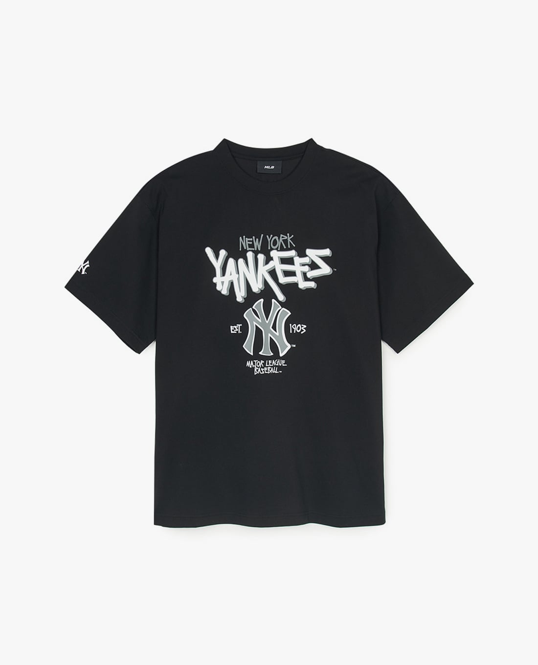 MLB - Áo thun unisex cổ tròn tay ngắn Basic Street Big Logo