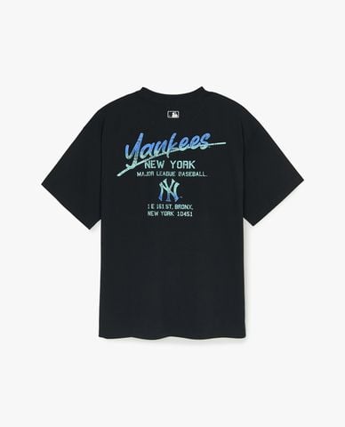  MLB - Áo thun unisex cổ tròn tay ngắn Basic Color Letter Mega 