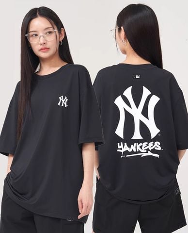  MLB - Áo thun unisex Basic Mega Logo Oversized 