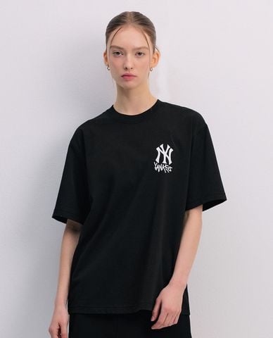  MLB - Áo thun unisex cổ tròn tay ngắn Stree Big Logo Functional 
