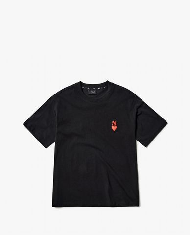  MLB - Áo thun cổ tròn ngắn tay Heart Overfit 