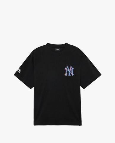  MLB - Áo thun unisex cổ tròn tay ngắn hiện đại 