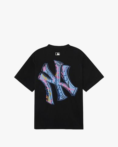  MLB - Áo thun unisex cổ tròn tay ngắn hiện đại 