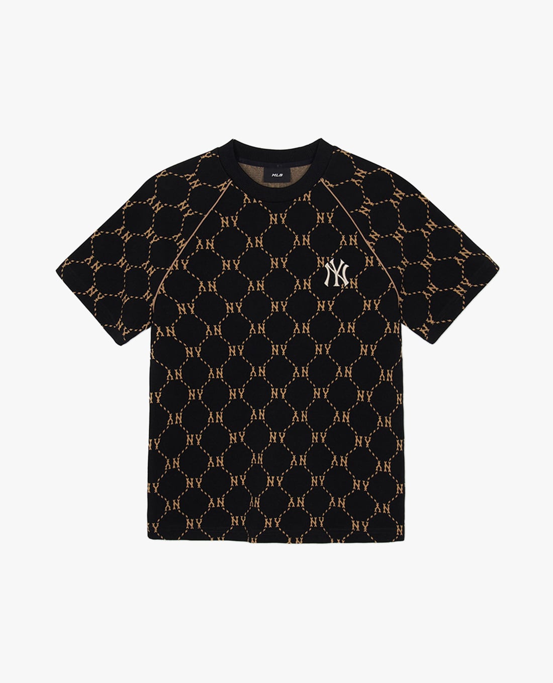 MLB - Áo thun unisex cổ tròn tay ngắn Jacquard Dia Monogram