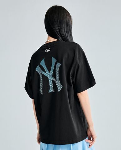 MLB - Áo thun unisex cổ tròn tay ngắn Classic Monogram Big Lux 
