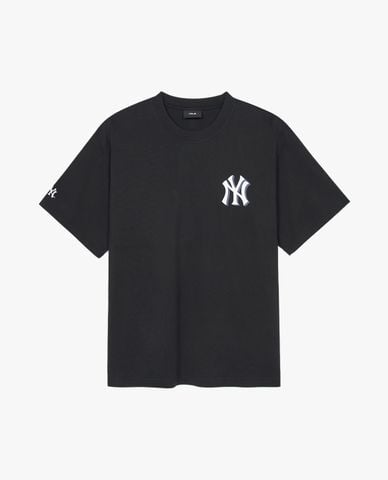  MLB - Áo thun unisex cổ tròn tay ngắn hiện đại Vintage Monotive 