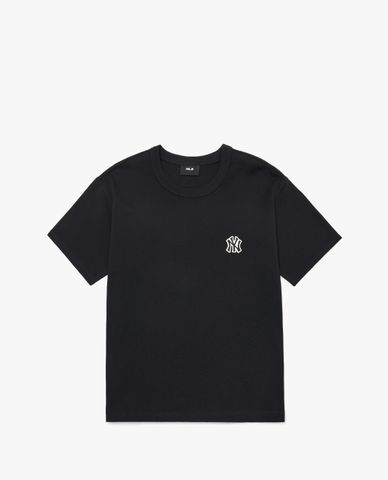  MLB - Áo thun unisex cổ tròn tay ngắn Checkerboard Back Logo 