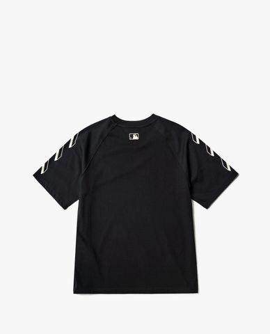  MLB - Áo thun cổ tròn ngắn tay phom suông hiện đại 