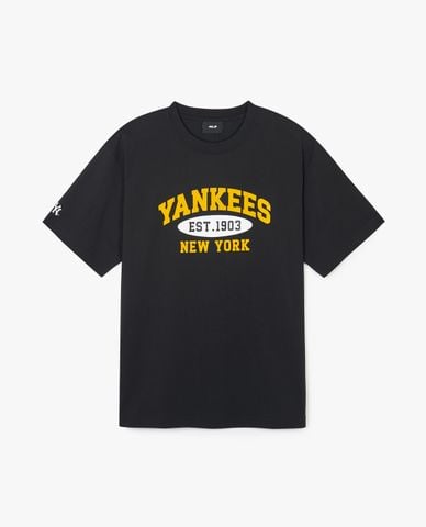  MLB - Áo thun unisex cổ tròn tay ngắn Summer Varsity Functional 