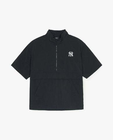  MLB - Áo khoác gió unisex cổ trụ tay ngắn Goffcore Anorak 