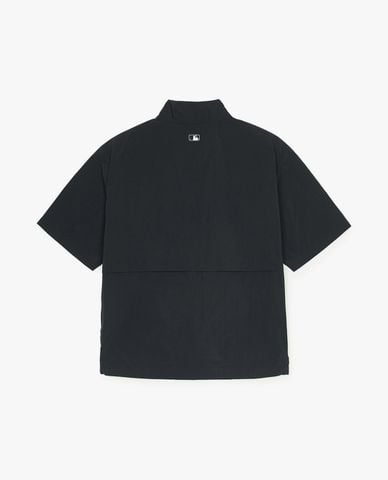  MLB - Áo khoác gió unisex cổ trụ tay ngắn Goffcore Anorak 