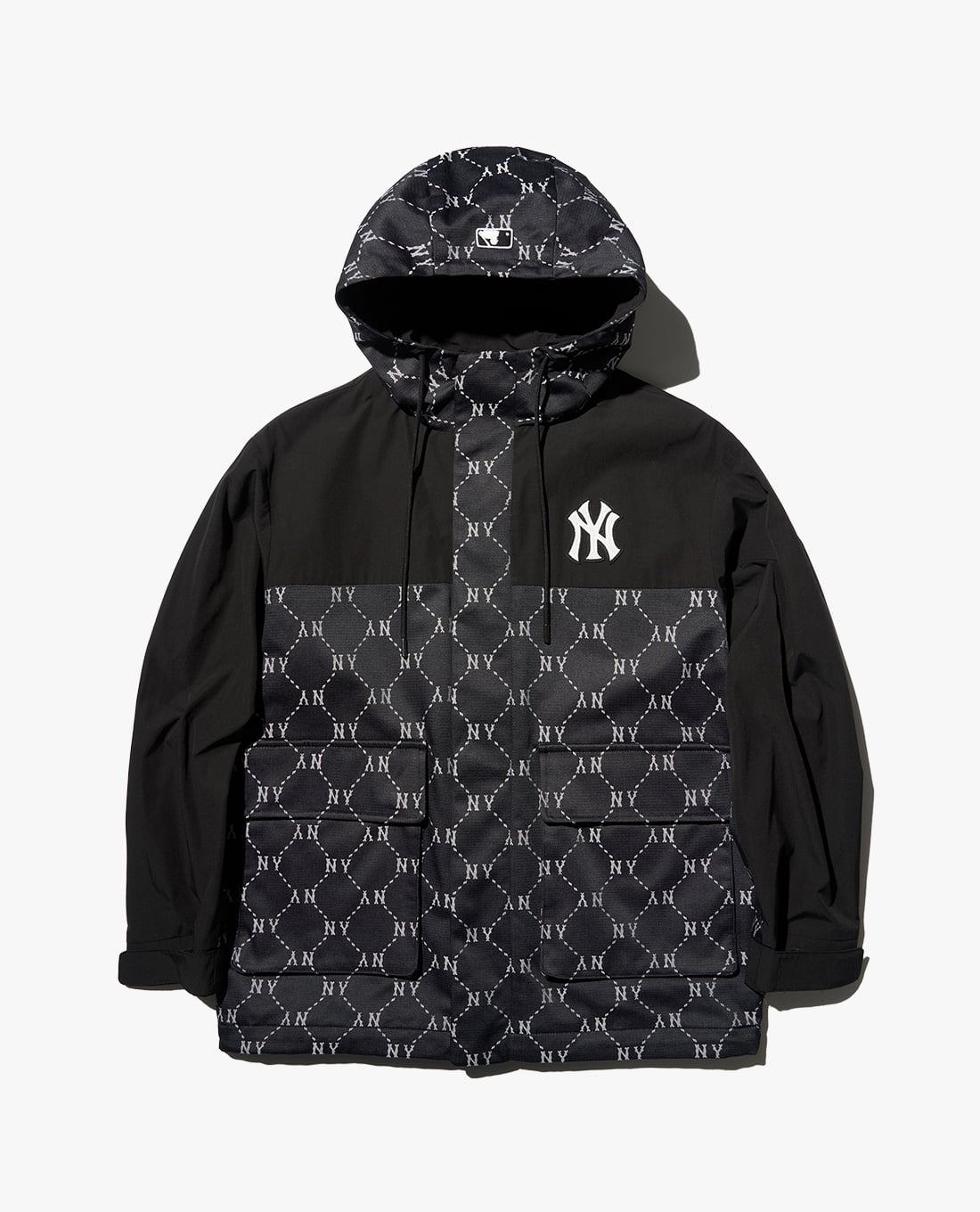MLB - Áo khoác unisex phối mũ tay dài DIA Monogram Jaccquard