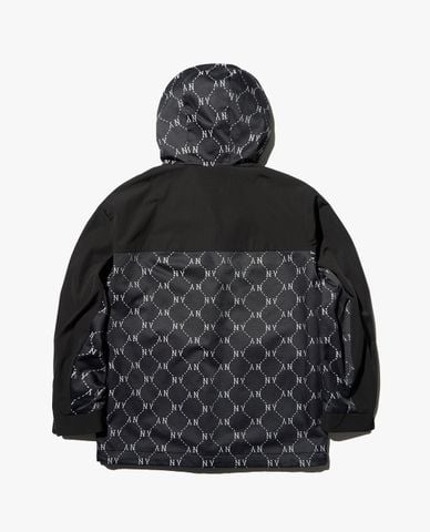  MLB - Áo khoác unisex phối mũ tay dài DIA Monogram Jaccquard 