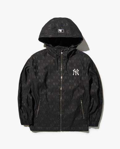  MLB - Áo khoác unisex phối mũ tay dài Classic Monogram Jacquard 