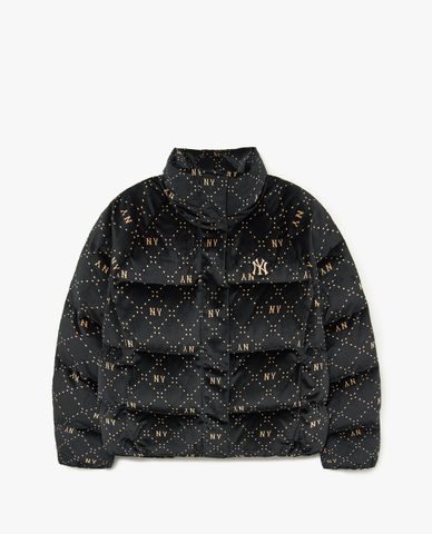  MLB - Áo khoác phao nữ cổ trụ Diamond Monogram Velvet 