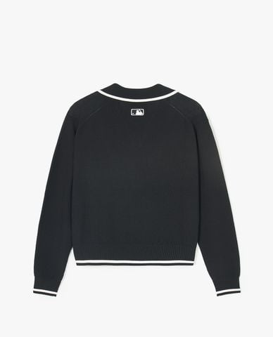  MLB - Áo sweater nữ cổ bẻ tay dài Varsity Slit Collar 