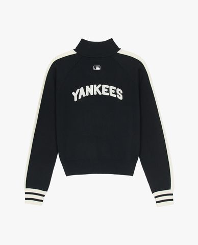  MLB - Áo sweatshirt nữ cổ bẻ tay dài Varsity Pullover 