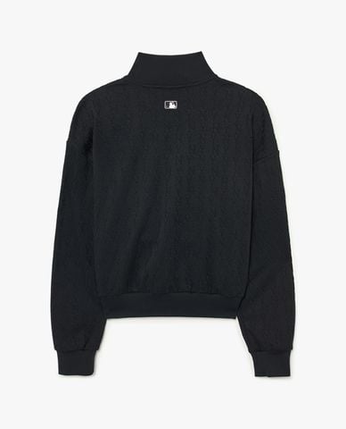  MLB - Áo sweatshirt nữ phom croptop Athleisure Classic Monogram Jacquard 