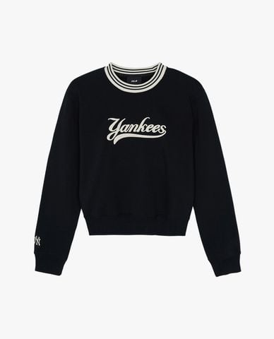  MLB - Áo sweatshirt nữ cổ tròn tay dài Varsity Cursive 