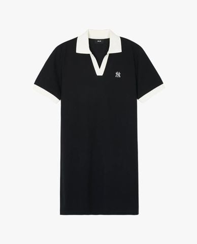  MLB - Đầm polo nữ mini cổ bẻ tay ngắn Basic Small Logo 