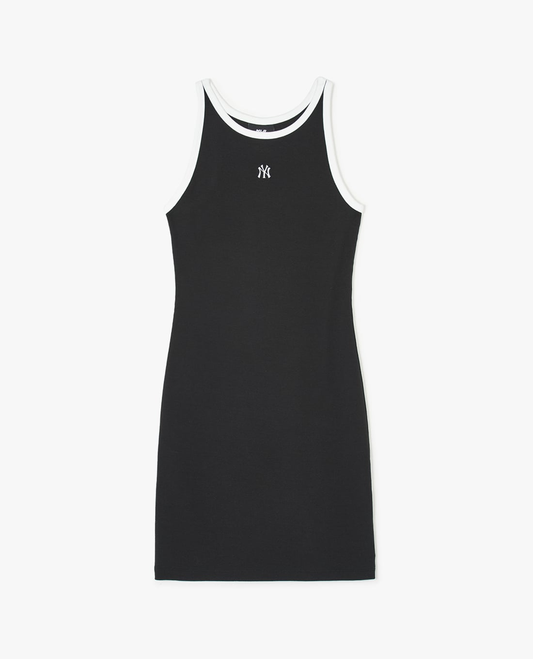 MLB - Đầm sát nách nữ cổ tròn mini Basic Small Logo Ribbed Ringer