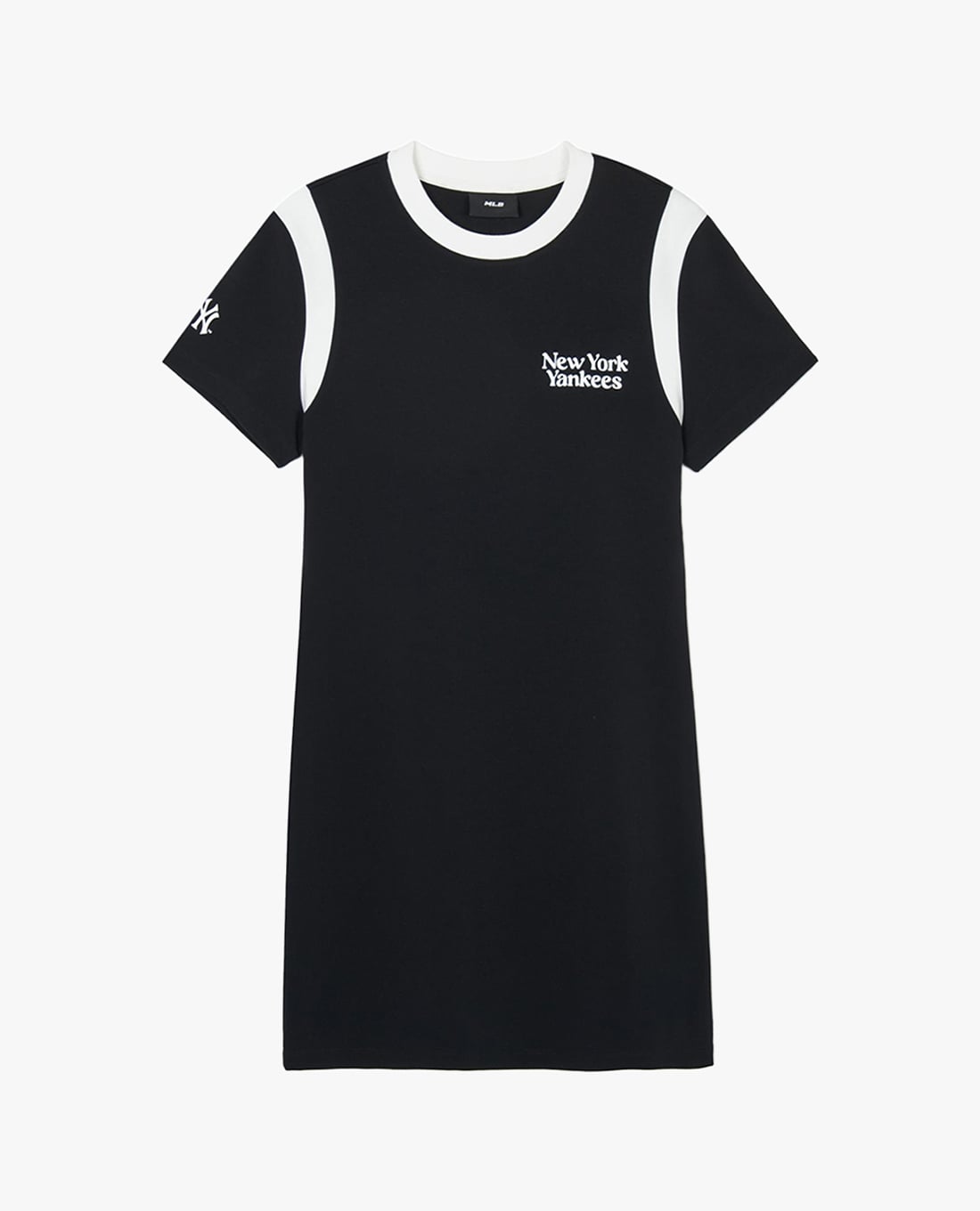 MLB - Đầm mini cổ tròn tay ngắn trẻ trung