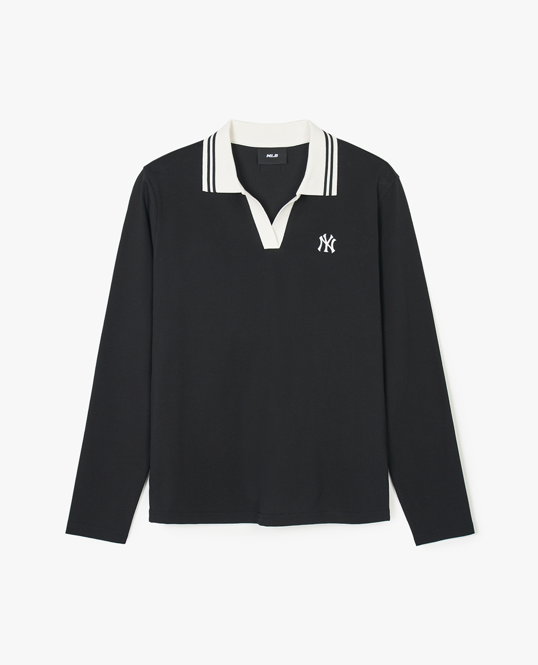 MLB - Áo polo nữ cổ bẻ tay dài Basic Small Logo