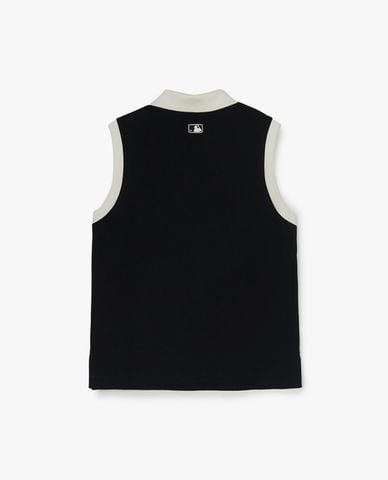  MLB - Áo sát nách nữ cổ bẻ New York Yankees 