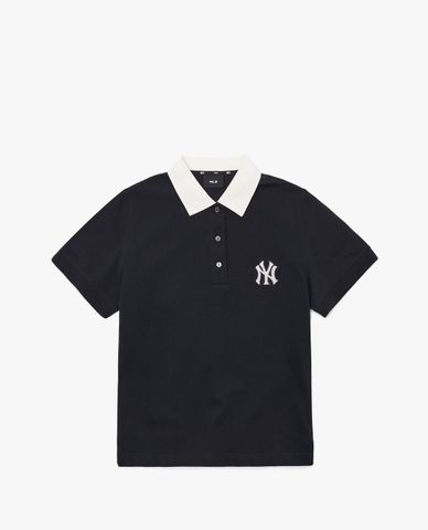  MLB - Áo thun polo nữ ngắn tay Monogram 
