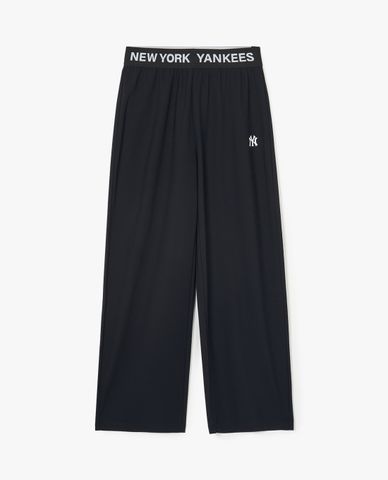  MLB - Quần ống rộng nữ lưng thun Basic Small Logo Banding 