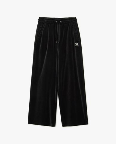  MLB - Quần dài nữ ống rộng lưng thun Velvet Wide New York Yankees 