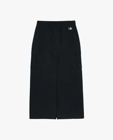  MLB - Chân váy chữ A midi phối túi hộp Cargo 