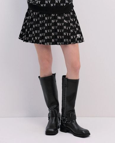  MLB - Chân váy xếp li mini Tone One Tone Print Monogram 