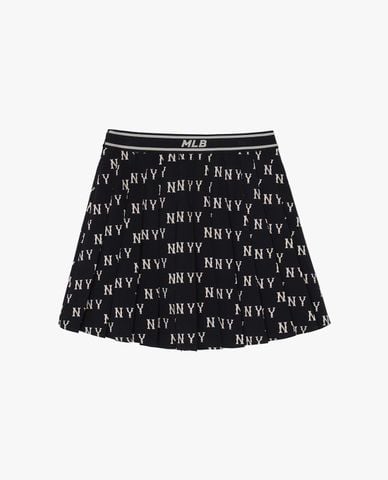  MLB - Chân váy xếp li mini Monogram 
