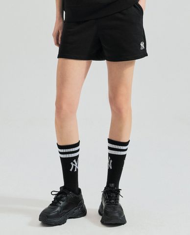  MLB - Quần short ngắn nữ lưng thun phối logo thời trang 