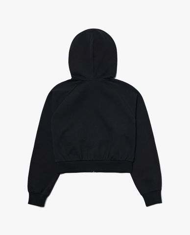  MLB - Áo hoodie tay dài phối zip dáng lửng Basic Sports Tech Training 