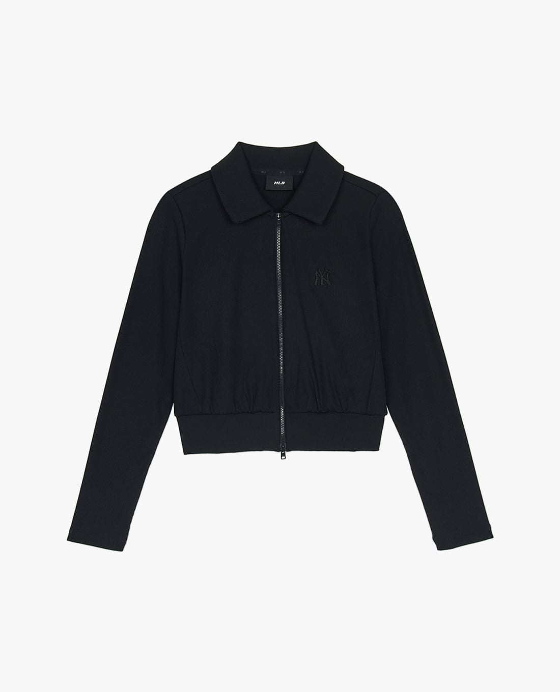 MLB - Áo khoác dệt kim nữ cổ bẻ tay dài Basic Ribbed